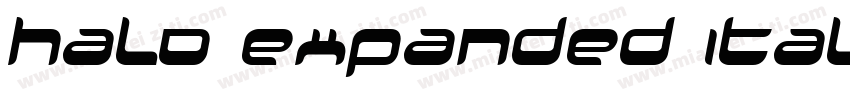 Halo Expanded Italic字体转换